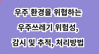 우주 환경을 위협하는 우주쓰레기 위험성, 감시 및 추적, 처리방법