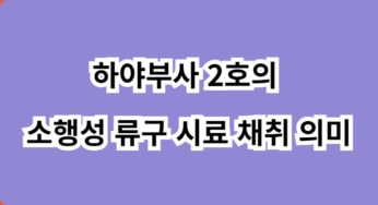 하야부사 2호의 소행성 류구 시료 채취 의미